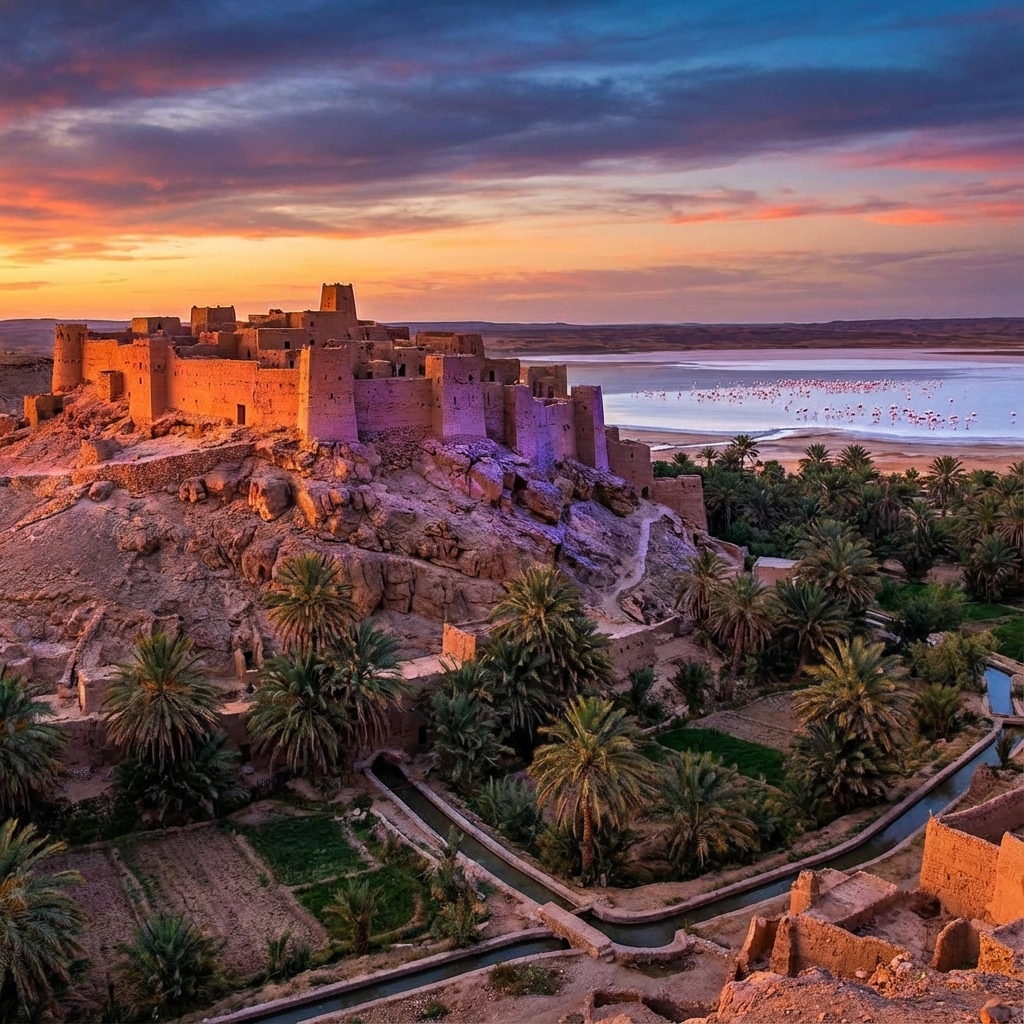 El Méniaa 2025 : Oasis Rouge, Flamants Ramsar, M'naguer