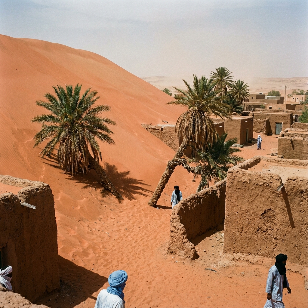 In Salah 2025 : Record Chaleur 50°C, Dune Rouge Mobile